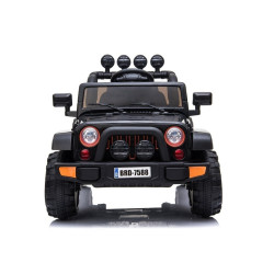 Juodas akumuliatorinis automobilis BRD-7588
