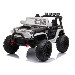 JC666 policijos juodas elektrinis visureigis 