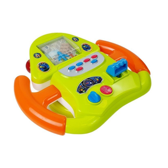 Interaktyvus skrydžio simuliatoriaus vairo garsiniai ir šviesos efektai Kūdikiams