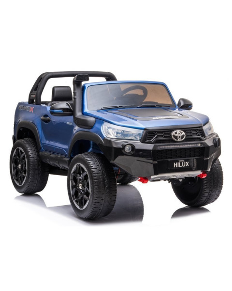Mėlynas elektrinis vaikiškas automobilis Toyota Hilux