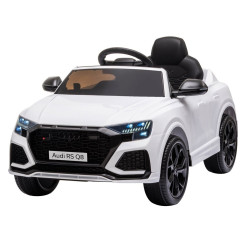 Baltas Audi RS Q8 akumuliatorinis automobilis