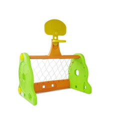 Futbolo ir krepšinio vartai vaikams, žali ir oranžiniai