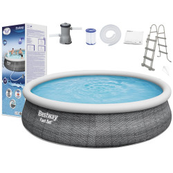 Pripučiamas sodo baseinas su atramomis 457 x 107 cm  Bestway