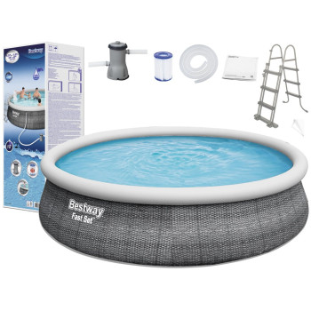 Täispuhutav aiaujula tugipostidega, mõõtmetega 457 x 107 cm  Bestway