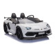 Baltas elektrinis Lamborghini Aventador SX2028 automobilis