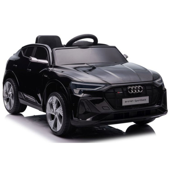 Juodas elektrinis Audi E-Tron automobilis QLS-6688 Elektrinės mašinėlės vaikams