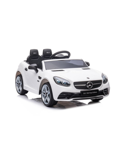 Elektrinis baltas automobilis Mercedes SLC 300