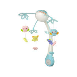 Kūdikių lovelės karuselė Projektorius Mėlyna