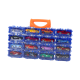 A set of cars with springs in a metal suitcase, 16 pieces Žaisliniai automobiliai