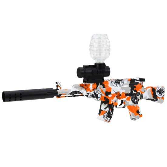 Oranžinis gelinių kamuoliukų AK47 šautuvas Šautuvai