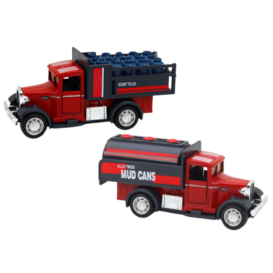 Aluminum delivery car with opening doors, lights and sounds Žaisliniai automobiliai