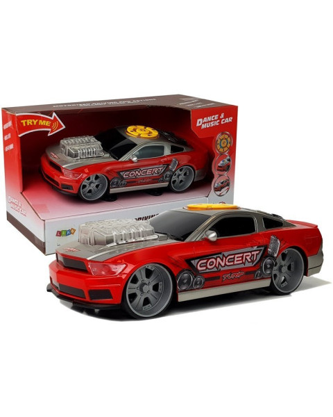 Raudonas sportinis automobilis