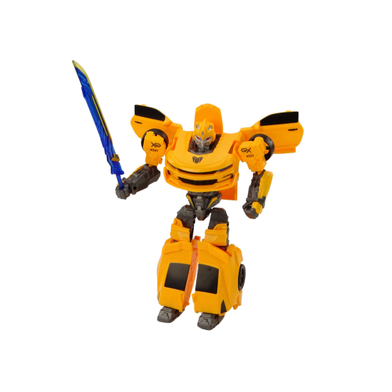 Auto-Robot 2in1 Transformation Sporty Yellow Žaisliniai automobiliai