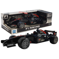 Juodas lenktyninis automobilis Bolides