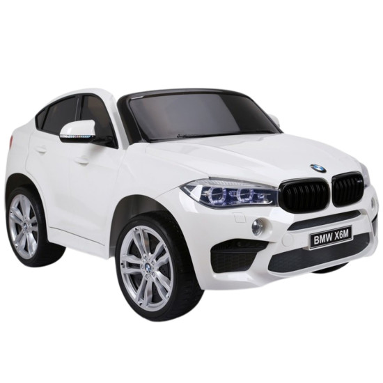 Baltas BMW X6M akumuliatorinis automobilis Automobiliai