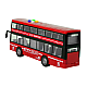 Battery Operated Double Decker Bus Lights Sounds Friction Drive Red Žaisliniai automobiliai