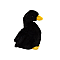 Musta pehmohanhi maskotti Cuddly Plush Plush Plush Duck 30cm