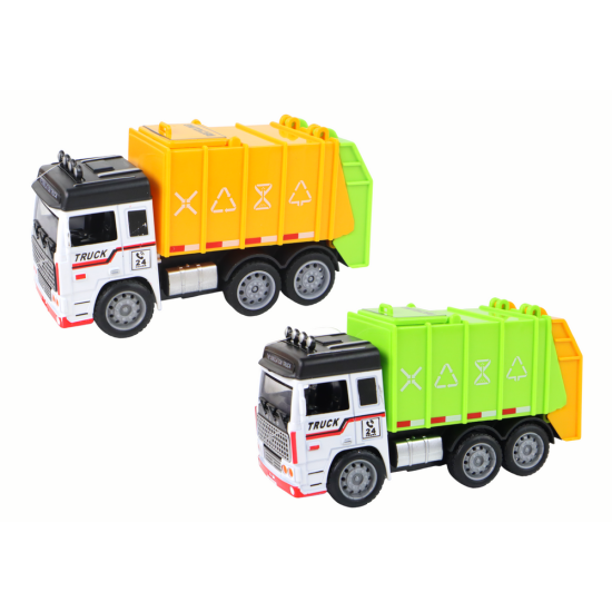 Car Garbage Truck Trailer 2 Colors Žaisliniai automobiliai