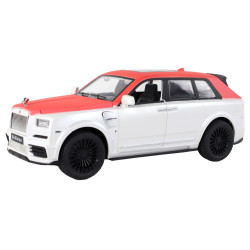 Raudonas/baltas automobilis su pulktu