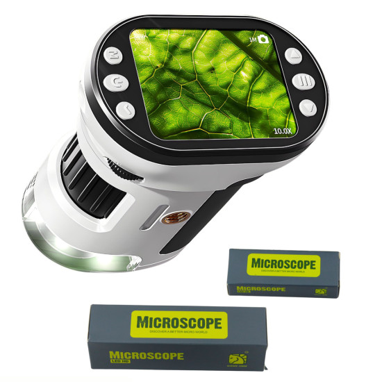 Vaikiškas edukacinis skaitmeninis mikroskopas su ekranu Lavinamieji