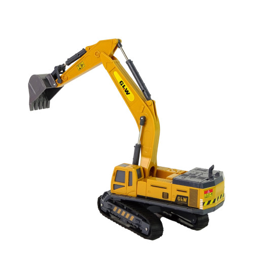Construction Vehicle Yellow Caterpillar Excavator 1:55 Žaisliniai automobiliai