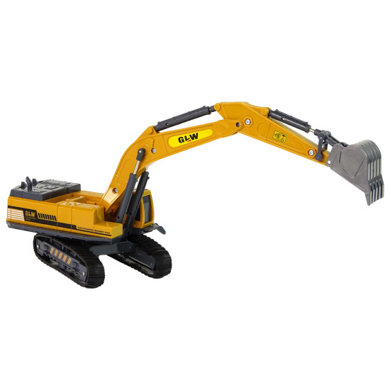 Construction Vehicle Yellow Caterpillar Excavator 1:55 Žaisliniai automobiliai