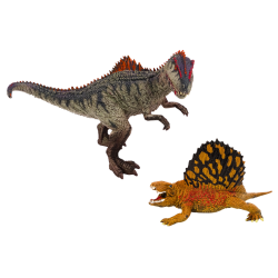 Dimetrodono ir alozauro dinozauro figūrėlių rinkinys Dimetrodono ir alozauro dinozauro figūrėlių rinkinys