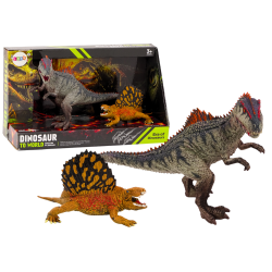 Dimetrodono ir alozauro dinozauro figūrėlių rinkinys Dimetrodono ir alozauro dinozauro figūrėlių rinkinys