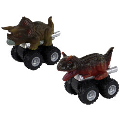 Dinozaurų formos mašinos su trinties pavara