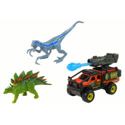Dinozaurų figūrėlės ir automobilis Dinozaurų figūrėlės ir automobilis