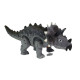 Baterijomis maitinamas pilkas Triceratops dinozauras Dinozaurai