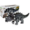 Akuodega toidetud hall Triceratops dinosauruse.