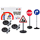 Educational set large road signs 76 cm 3 pcs. Outdoor