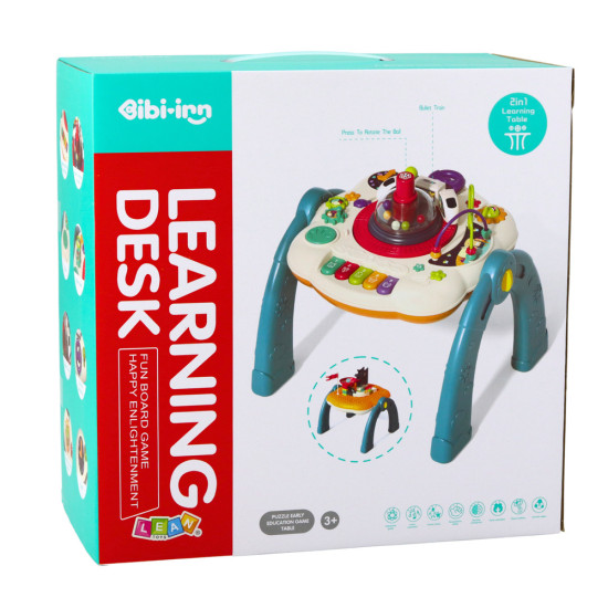 Mėlynas edukacinis stalas Lavinamieji