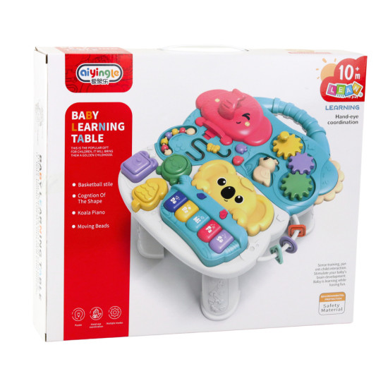 Rožinis interaktyvus stalas Lavinamieji