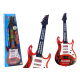 Elektrinė raudona gitara vaikams su šviesos ir melodijos efektu Muzikos instrumentai