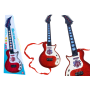 Electric red guitar for children with light effect