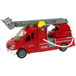 Raudonas gaisrinės sunkvežimis