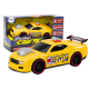 Race Car Lights Sounds Opening Engine Yellow Žaisliniai automobiliai