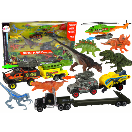Dinozaurų ir transporto priemonių rinkinys 8 vnt 15944 - Žaislai Dinozaurų ir transporto priemonių rinkinys 8 vnt Lėlės ir žaidimų rinkiniai