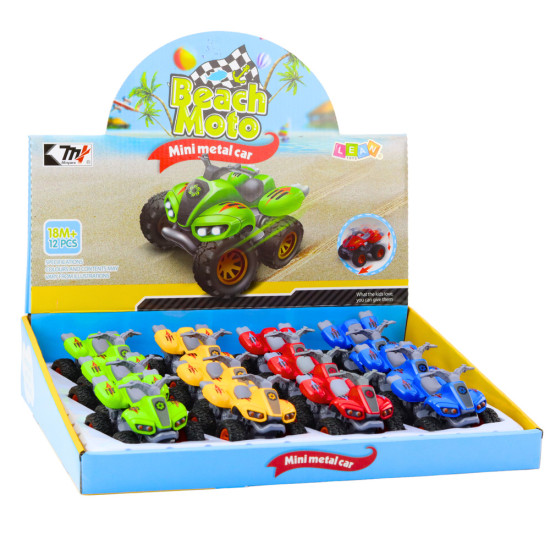 Keturatis motociklas su guminėmis padangomis Žaisliniai automobiliai