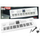Baltas elektrinis pianinas su USB mikrofonu 1277 - Žaislai Baltas elektrinis pianinas su USB mikrofonu Muzikos instrumentai