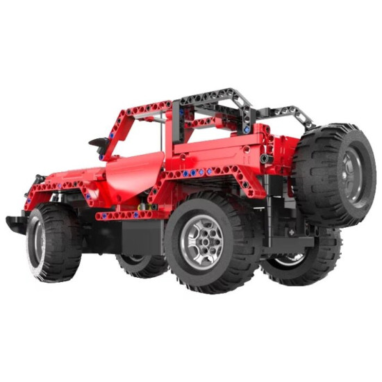 Konstruktoriaus rinkinys nuotoliniu būdu valdomas džipas Konstruktoriai