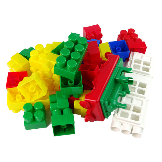 Spalvotos konstruktoriaus kaladėlės Konstruktoriai