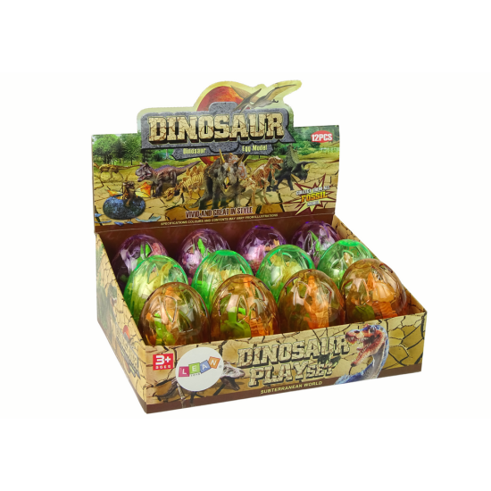 Dideli dinozaurų kiaušiniai su dinozaurų figūrėlėmis Dinozaurai