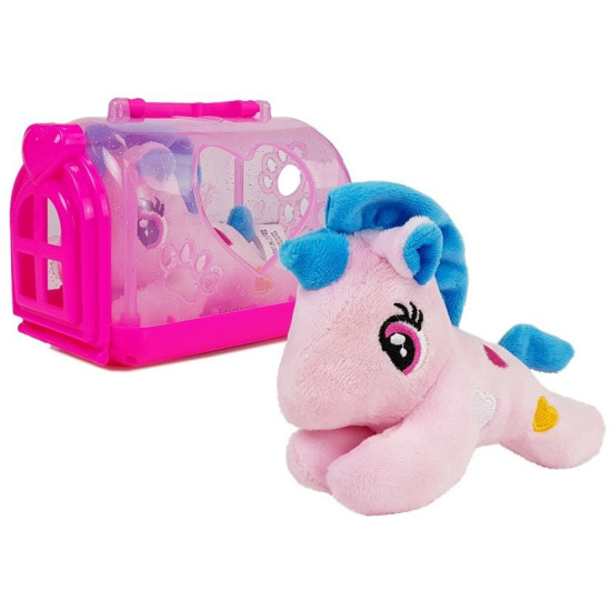 Mažasis vienaragis su transportavimo krepšys