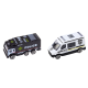 Lora Tow Truck Race Track 2in1 Lights Sounds Signs Cars Blue Žaisliniai automobiliai