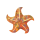 Mascot Plush Starfish Yellow Pillow 20 cm Pliušiniai žaislai