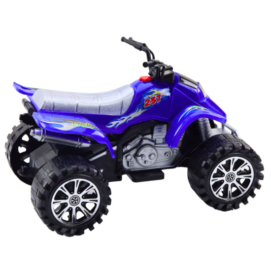 Quad Terrain Drive Treaded Wheels Blue Žaisliniai automobiliai