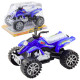 Quad Terrain Drive Treaded Wheels Blue Žaisliniai automobiliai